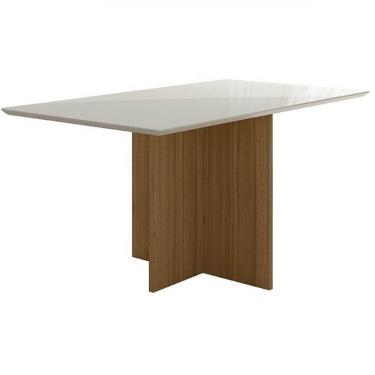 Imagem de Mesa Helo 160x90cm Poliman Cor Off White