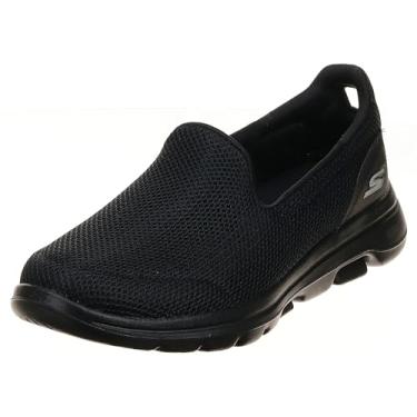 Imagem de Tênis feminino Skechers Go Walk 5-15901, Preto, 7.5 Wide