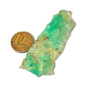 Imagem de 01 Crisoprásio Bruto Pedra Natural 45 a 50g 60 a 70mm Tipo B - Cristai