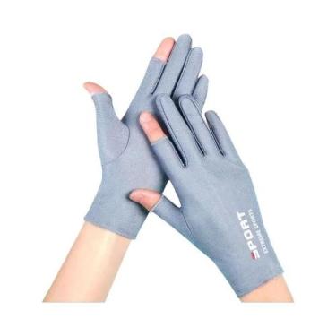 Imagem de Luvas de Ciclismo e Pesca Anti-UV - Proteção Solar, Antiderrapante e R