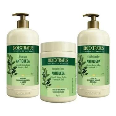 Imagem de Kit Antiqueda Bioextratus Jaborandi 1 L ( Shampoo + Condicionador + Ma