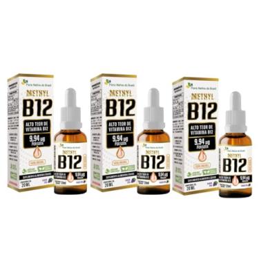 Imagem de 3X Vitamina B12 Sublingual Sabor Uva 9,94ug p/gotas 20ml Flora Nativa