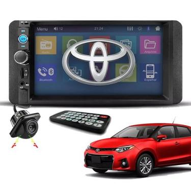 Imagem de Kit Central Multimídia 2 Din Mp5 Espelha Dvd Bt Toyota - E-TECH