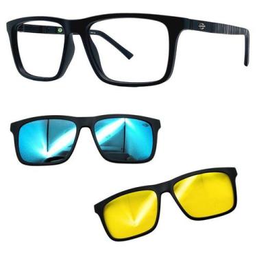 Imagem de Oculos Mormaii 6112 Swap 4 ACO Com 2 Clipons Azul e Nortuno, Azul, Nor