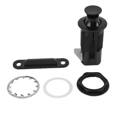 Imagem de Touch Push Lock Open, trava de gabinete magnético, captura de porta magnética para uma variedade de portas de armário, incluindo RV e armários de móveis (Black)