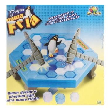 Imagem de Quebrando Gelo Pinguim Numa Fria Brinquedo Jogo Infantil - Art Brink