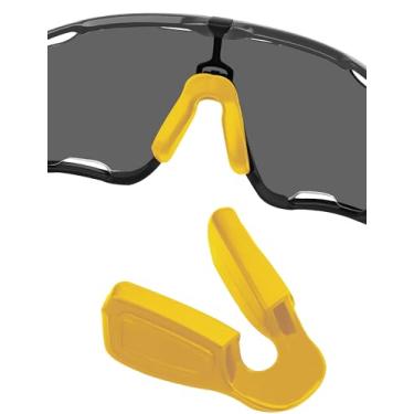Imagem de Protetores de nariz de substituição para óculos de sol Oakley Jaw-Breaker OO9290/Jaw-Breaker OO9270 - Amarelo