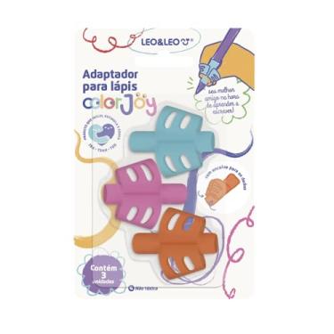 Imagem de ADAPTADOR DE LÁPIS COM ENCAIXE DE DEDO COLORJOY - BLISTER C/ 3 PEÇAS LEO&LEO