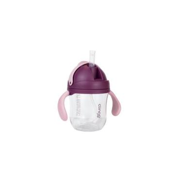 Imagem de Copo de Transição Tritan com Canudo de Silicone - 220ml, Rosa - German