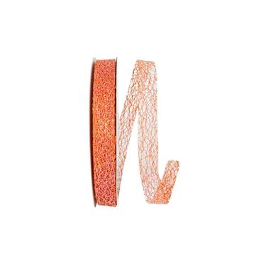 Imagem de Reliant Ribbon Fita de malha com glitter, laranja tropical