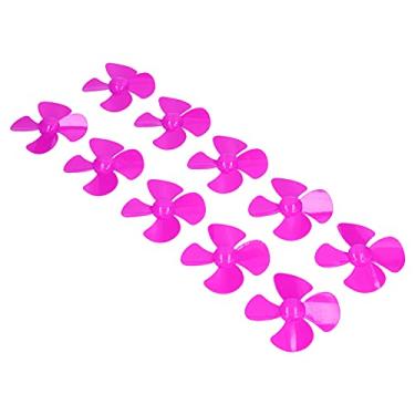 Imagem de 10pcs 60mm 4 Blades Hélice, Acessórios de Hélices de Barcos de Giro de Plástico, Com Orifício de 2 Mm, para Acessórios de Brinquedos de Brinquedo Diy Modelos de Carros de (Rose