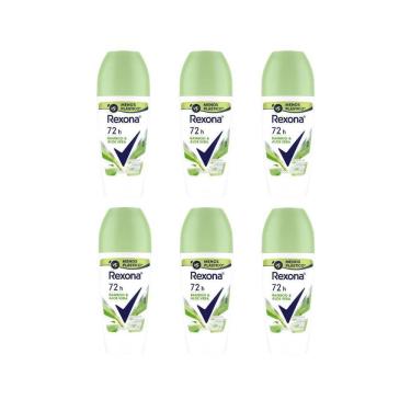Imagem de Desodorante Roll-On Rexona 50Ml Feminino Bamboo - Kit C/6Un