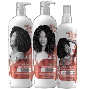 Imagem de Kit Shampoo Condicionador E Leave In Soul Power Pro Acido Hialuronico Hidratante Vegano Grande