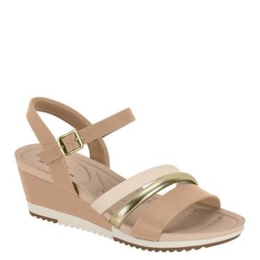 Imagem de Sandália Feminina Anabela Conforto com Fivela Modare 7123147, Nude, Do