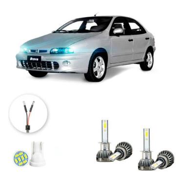 Imagem de Ultra Led Nano 22000lm Fiat Brava 1999-2003 Alto Baixo H1 H1 - LUXLED 
