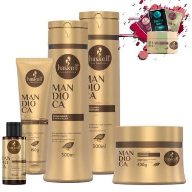 Imagem de Kit Haskell Mandioca Sh + Cond Mascara Leave In Nectavita