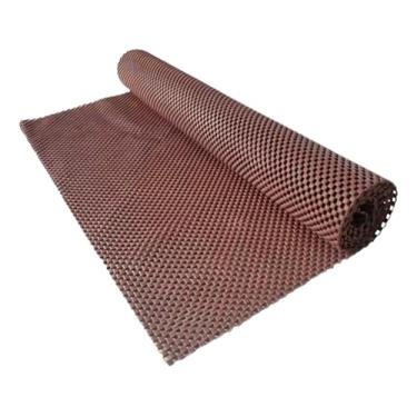 Imagem de Tela Antiderrapante Tapete Armário Emborrachado 70cm X 120cm (Marrom)