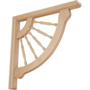 Imagem de Ekena Millwork BKT01X12X12CRAL 3,8 cm L x 30,5 cm P x 30,4 cm A Suporte de roda Crendon Wagon