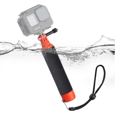 Imagem de Mechrig Alça flutuante para GoPro Hero 12/11/10/9, Insta360 X4/X3, DJI Action 4/3 - Flutuação de alta flutuabilidade à prova d'água para câmera com alça de pulso e suporte de tripé-933009