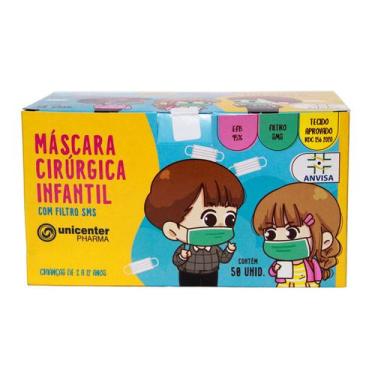Imagem de Máscaras Cirúrgica Infantil Caixa c/ 50Un - UNICENTER