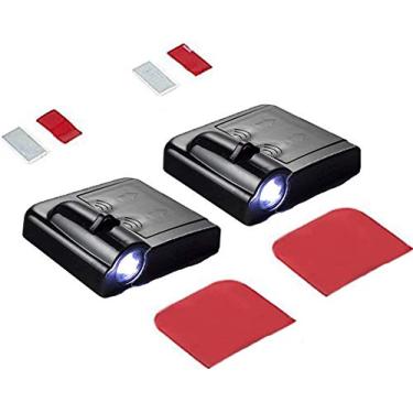 Imagem de Luzes de projetor com logotipo universal para porta de carro, 2 peças, sem fio, bem-vindo, laser, fantasma, sombra (forNii-ssan)