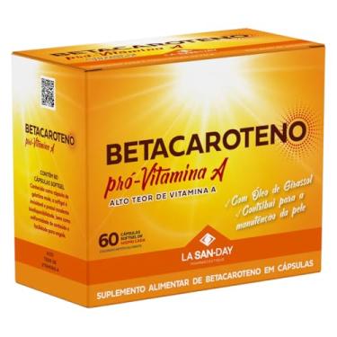 Imagem de Betacaroteno Pró-Vitamina A (60 Cápsulas SoftGel) - Auxilia no estímulo e manutenção do Bronzeado natural e na prevenção de envelhecimento da pele