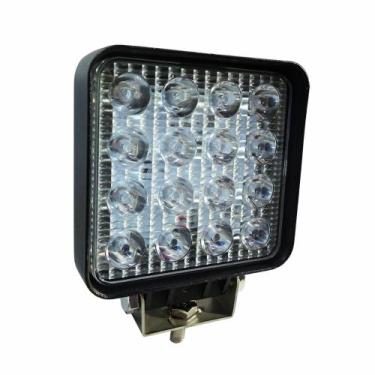 Imagem de Farol trabalho led azul 48 watts quadrado maquinas agricolas pulveriza