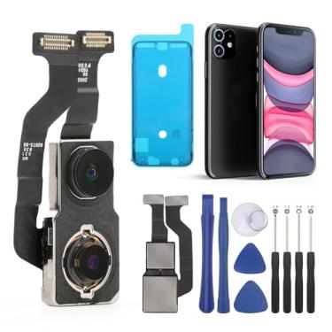 Imagem de Substituição da câmera traseira traseira para iPhone 11, módulo de 12 MP, peças de reposição para lente traseira principal para A2221 A2111 A2223