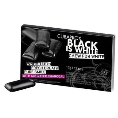 Imagem de Enxaguante Bucal em Pastilhas Curaprox Black is White 17g