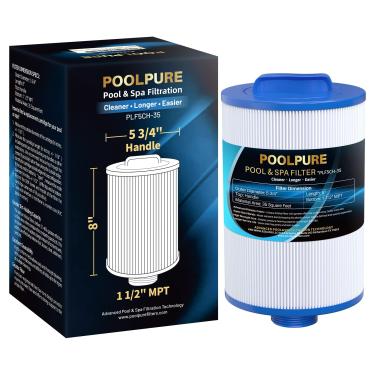 Imagem de POOLPURE Filtro de substituição para cartucho de filtro PAS35P4, PMAX50P4, Unicel 5CH-35, Filbur FC-0300, Baleen AK-90109, Excel Filters XLS-526, Darlly 50353, Pure N Clean PC-0300, SD-00780, SD-00650