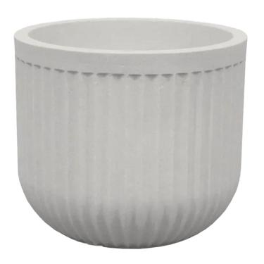 Imagem de Vaso Atenas Cilíndrico 36 (20L) Cor Off-White JAPI