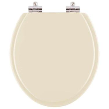 Imagem de Assento Sanitario com Amortecedor Convencional Oval Bone (bege claro) 