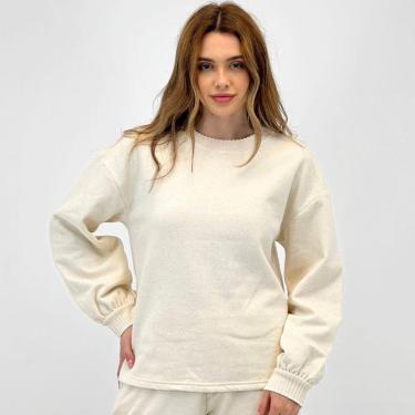 Imagem de Blusa Malwee Fechada Oversized de Moletom Feminina-Feminino