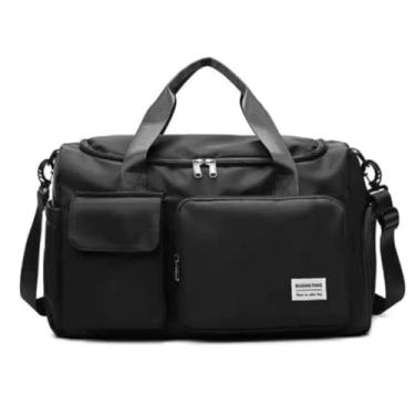 Imagem de Bolsa Mala Academia Viagem Transversal – Estilo e Praticidade em Qualquer Ocasião (preto)