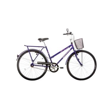 Imagem de Bicicleta Houston Ônix Vb Aro 26 com Bagageiro Violeta com Cesta