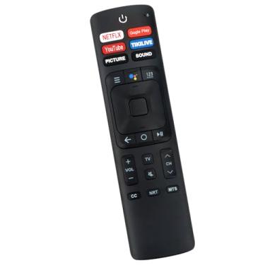 Imagem de Controle remoto de comando de voz ERF3B69 ERF3B69S de substituição para Smart TV Android Sharp/Hisense, Sub ERF3A69 ERF3A69S ERF3B69S ERF3B69 ERF3R69H ERF3I69H ERF3N69H ERF3F69V ERF3I69H V