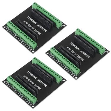 Imagem de Shutao Placa De Expansão Esp32 3 Peças, 30 Pinos, Gpio Breakout, 1 Em 2 Módulos, Adaptador Terminal Compatível Com Desenvolvimento Pinos