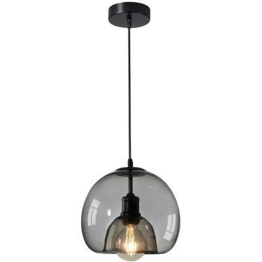 Imagem de Luz Pendente De Vidro Fumê Moderno, Lustre De Vidro Moderno, Lustre De Luz Pendurado De Fazenda Vintage Criativo Para Cozinha Ilha Sala De Jantar Foyer, 1-LIGHT