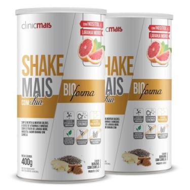 Imagem de Kit 2 Shake Bioforma Clinicmais Banana Com Canela 400G