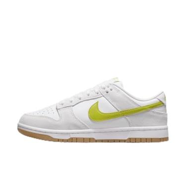 Imagem de Nike Tênis feminino Dunk Low, Branco/amarelo goma/cacto brilhante, 34