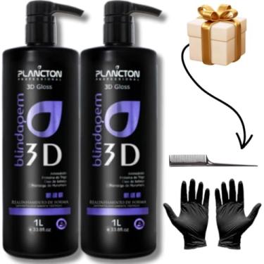Imagem de Plancton Kit 2 Progressiva 3D Blindagem Dinâmica, com Óleo de Macadâmia e Argan