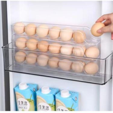 Imagem de Porta Ovos Bandeja Dispenser 3 Andares Multiuso 21 Ovos - Lolla