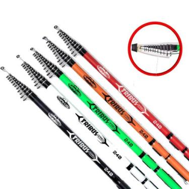 Imagem de Vara de Pesca Branca Telescópica Makis Fishing Tribus 2,40mt