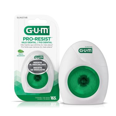 Imagem de Fio Dental Gum Pro-Resist Menta Encerado 165m