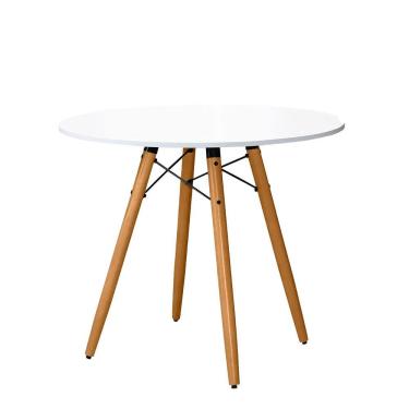 Imagem de Mesa Jantar 90cm e Pé Palito de 75cm Reforçada Badalona EdeCasaMoveis