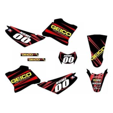 Imagem de Kit Adesivos Yamaha Xtz 125 Geico And Affliliates - Spts