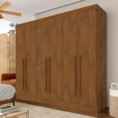 Imagem de Guarda Roupa Casal 6 Portas 2 Gavetas Ester Freijó - M.a