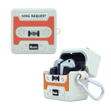 Imagem de Capa Protetora Nerdcase Compatível com Samsung Galaxy Buds 3, Buds 3 Pro, Buds3 Fe, Fita Cassete