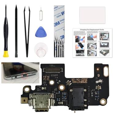 Imagem de Kit de substituição de porta de carregamento compatível com Moto G Stylus 2022 5G (não para versão 4G), conector USB-C XT2215 Dock Board, com manual de instruções, kit de ferramentas