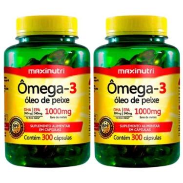 Imagem de KIT 2X Ômega 3 (Óleo de Peixe 1000mg) 120 cápsulas - Maxinutri